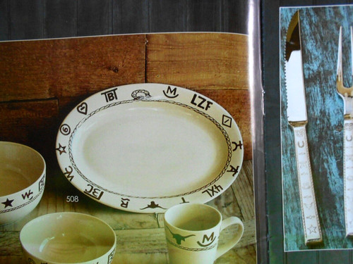 Western branded platter - western,